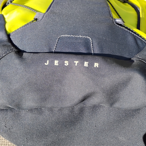 The North Face Men's Backpack in Black and Neon Yellow - Picture 6 of 6